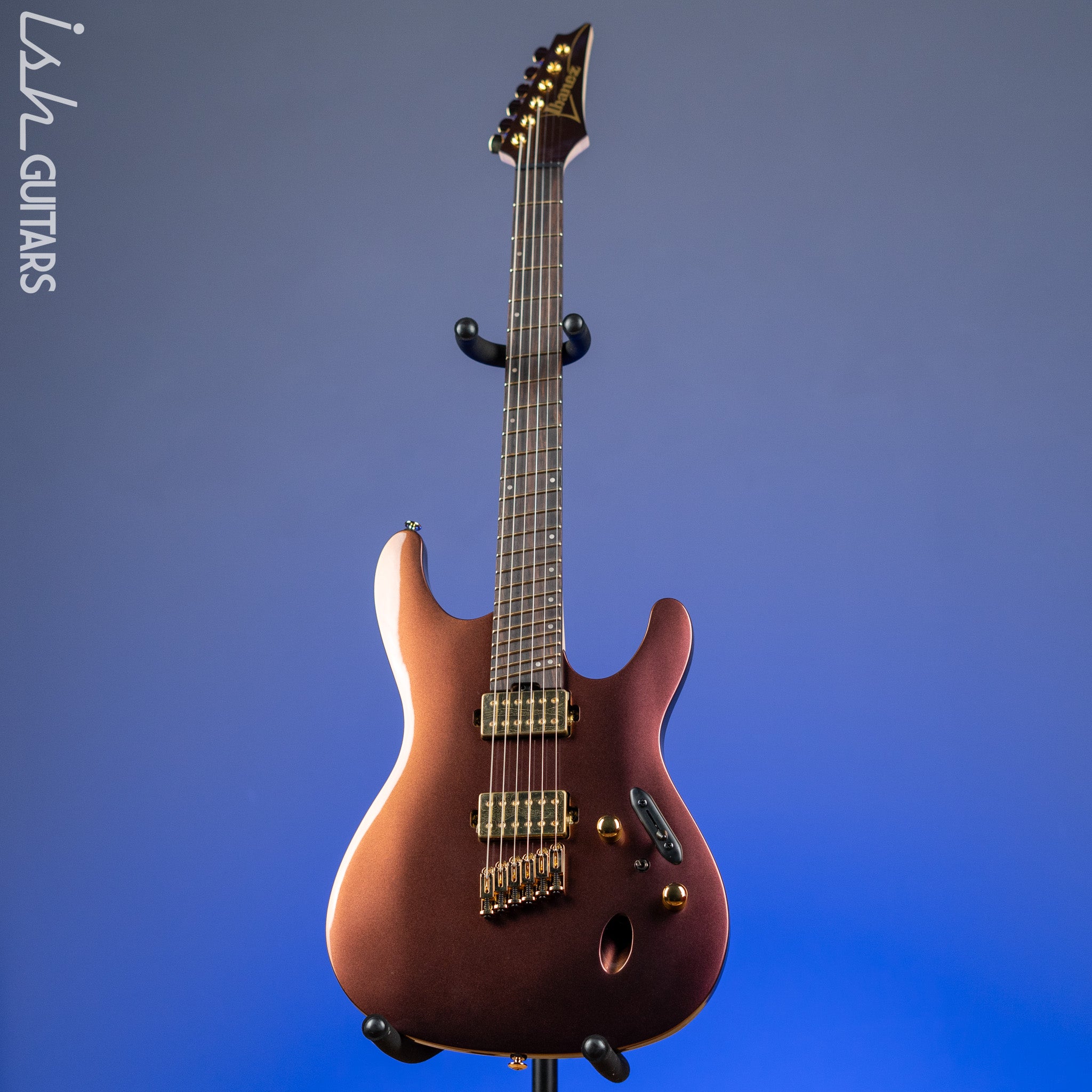 Ibanez Axe Lab Design SML721 Multi-Scale Electric Guitar Rose Gold