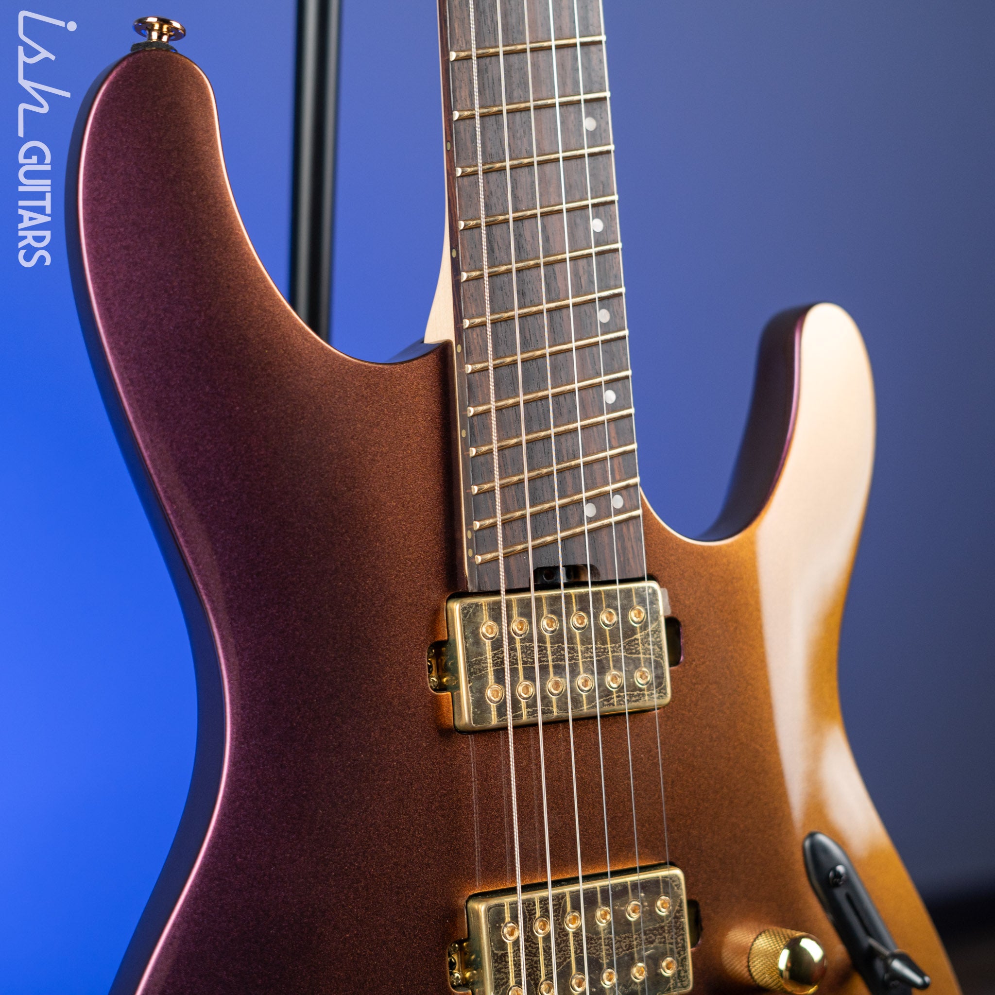 Ibanez Axe Lab Design SML721 Multi-Scale Electric Guitar Rose Gold