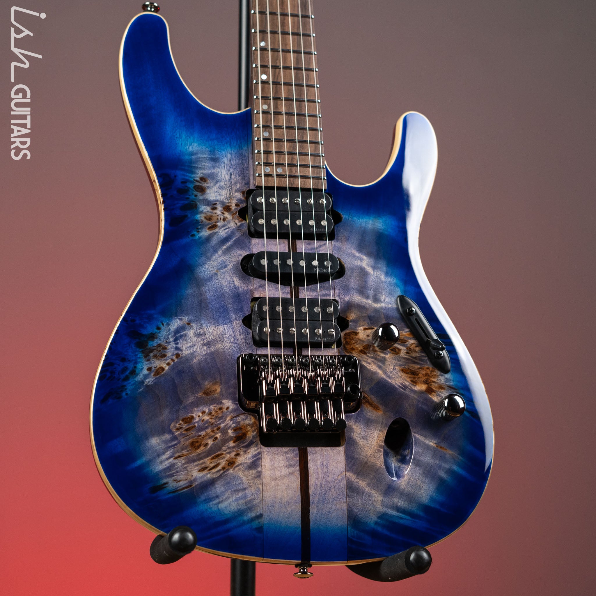Ibanez S1070PBZ Premium Electric Guitar Cerulean Blue Burst – Ish