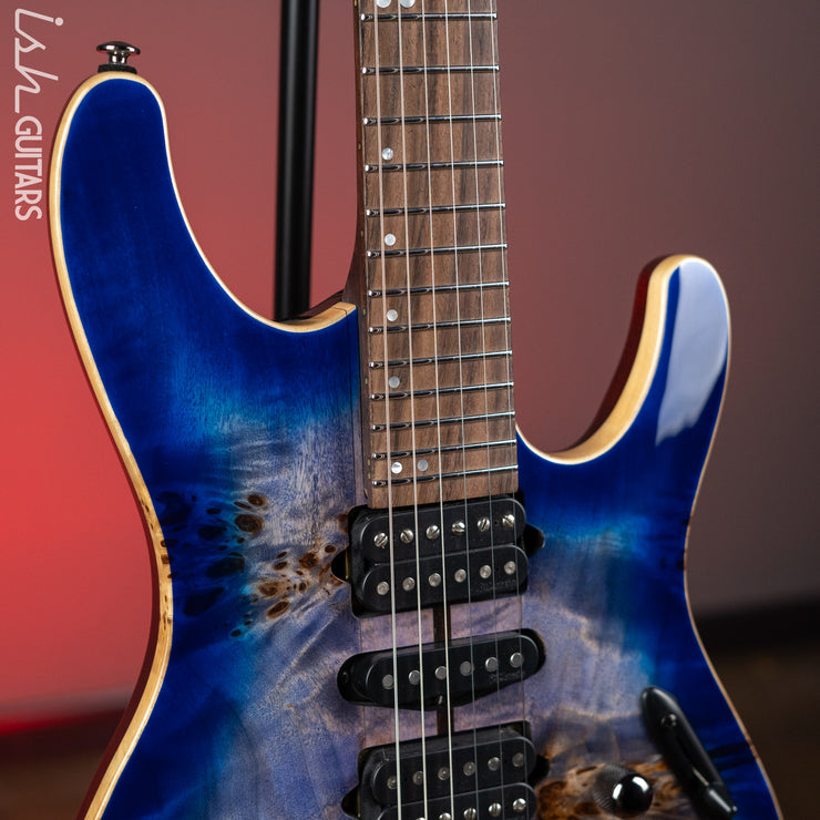 Ibanez S1070PBZ Premium Electric Guitar Cerulean Blue Burst