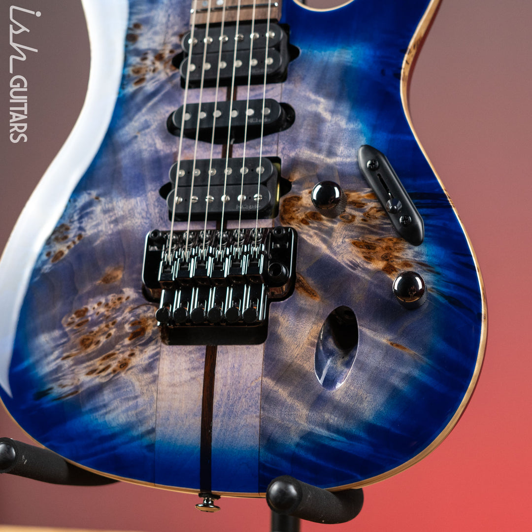 Ibanez S1070PBZ Premium Electric Guitar Cerulean Blue Burst