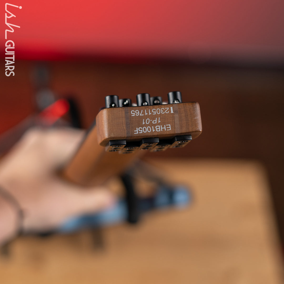Ibanez EHB1005F Standard 5-String Fretless Multi-Scale Bass Arctic Ocean Matte Demo