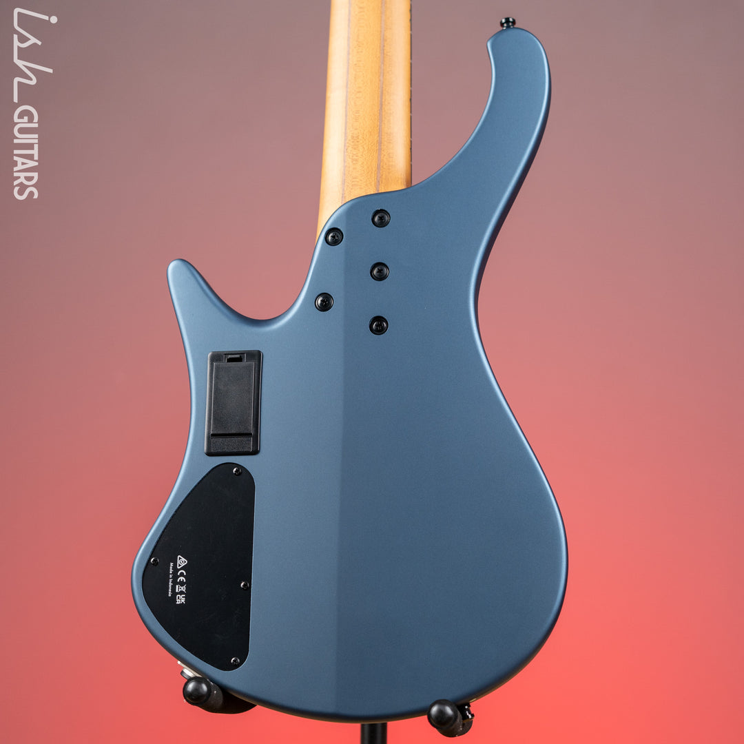 Ibanez EHB1005F Standard 5-String Fretless Multi-Scale Bass Arctic Ocean Matte Demo