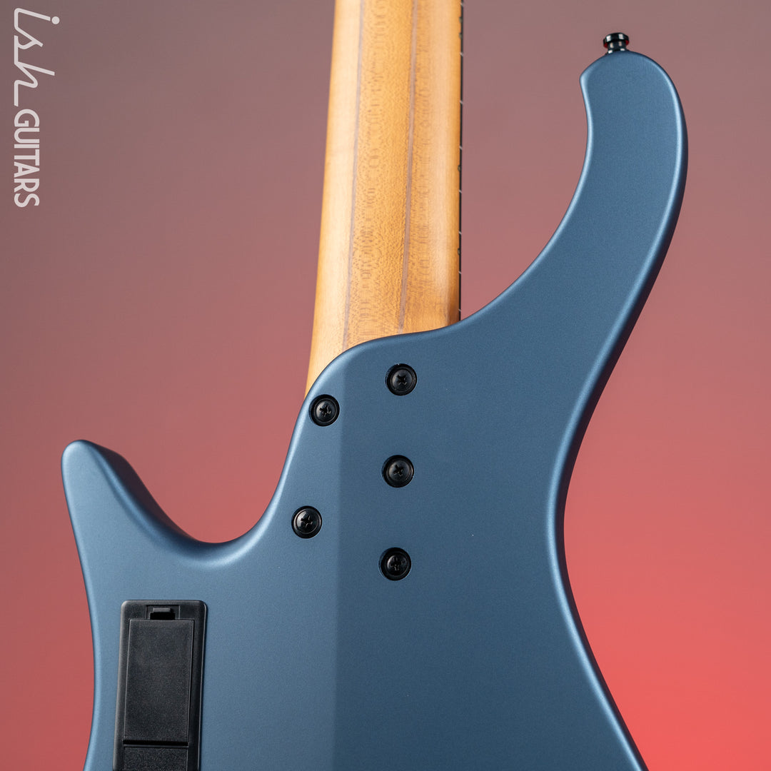 Ibanez EHB1005F Standard 5-String Fretless Multi-Scale Bass Arctic Ocean Matte Demo