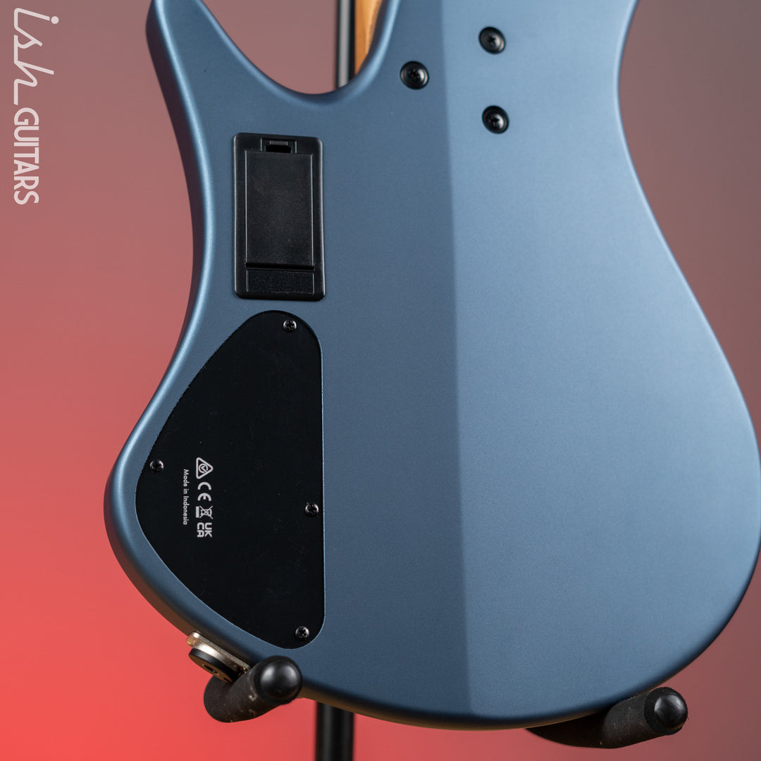 Ibanez EHB1005F Standard 5-String Fretless Multi-Scale Bass Arctic Ocean Matte Demo