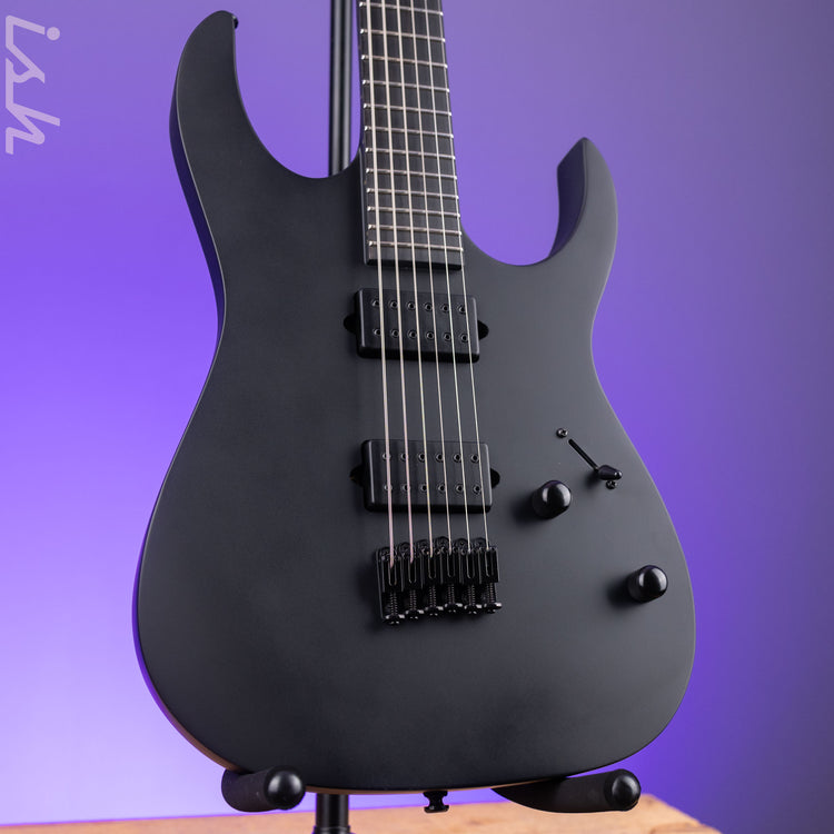 Ibanez RGRTBB21 Iron Label Baritone Electric Guitar Black Flat