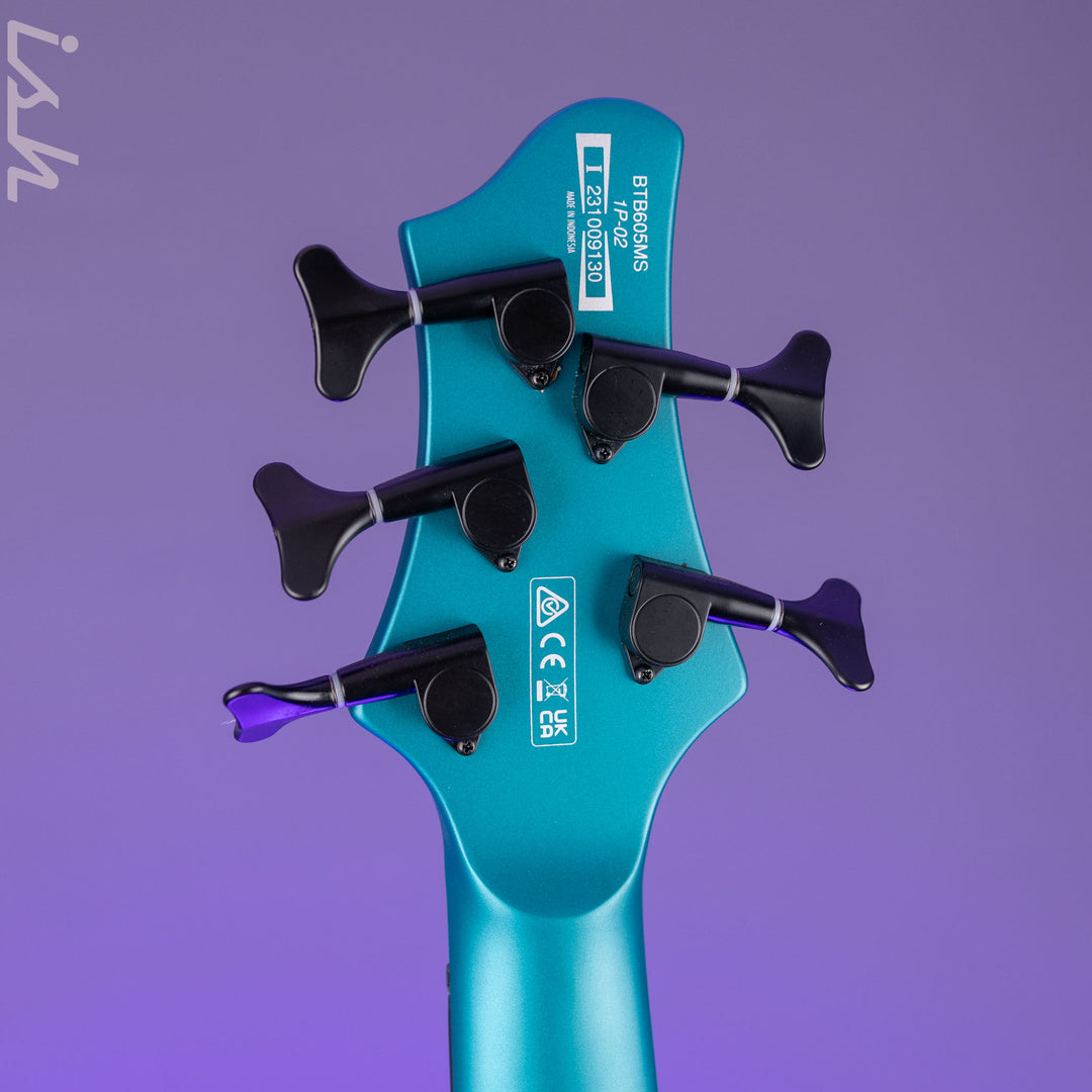 Ibanez BTB605MS Multi-Scale 5-String Bass Cerulean Aura Burst Matte Demo