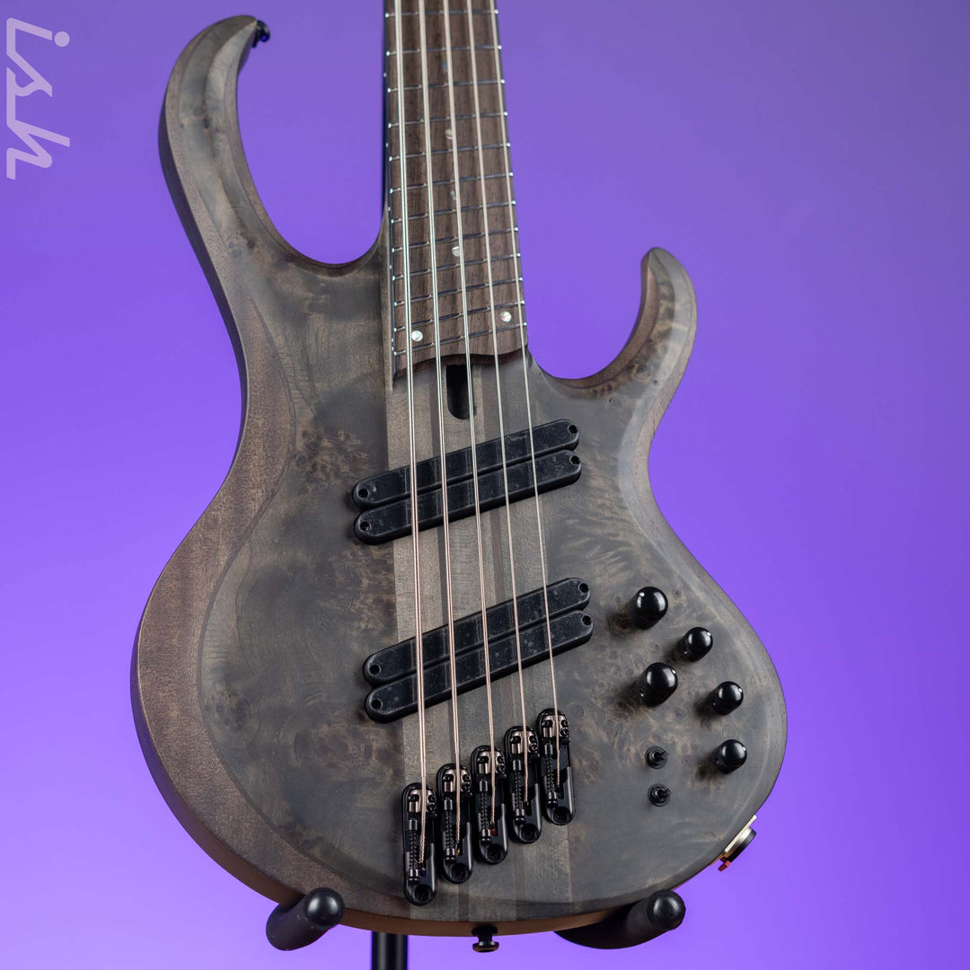 Ibanez BTB805MS Multi-Scale 5-String Bass Transparent Grey Flat