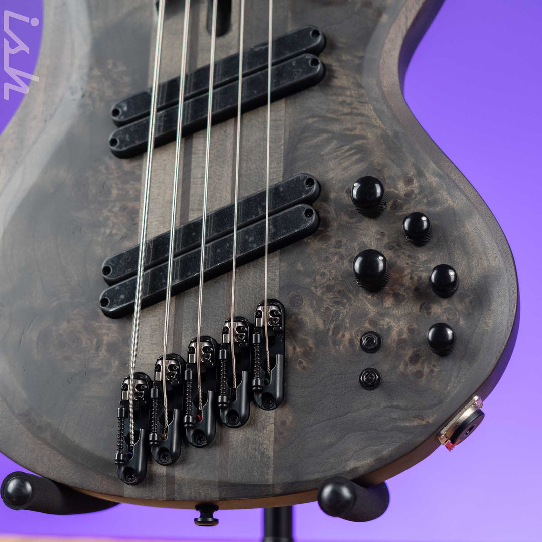 Ibanez BTB805MS Multi-Scale 5-String Bass Transparent Grey Flat