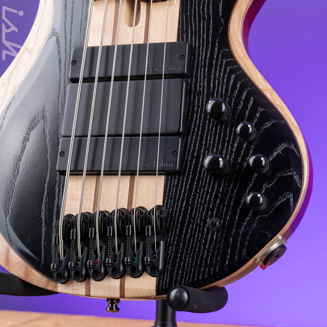 2023 Ibanez BTB866SC Bass Workshop 6-String Bass Weathered Black Low Gloss