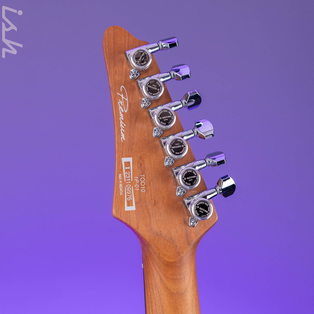 Ibanez Premium TOD10 Tim Henson Signature Electric Guitar Classic Silver Demo
