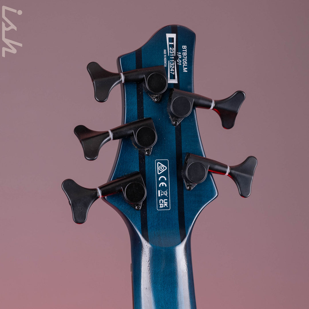 Ibanez BTB Bass Workshop Multi-Scale 5-String Bass Cosmic Blue Starburst Demo