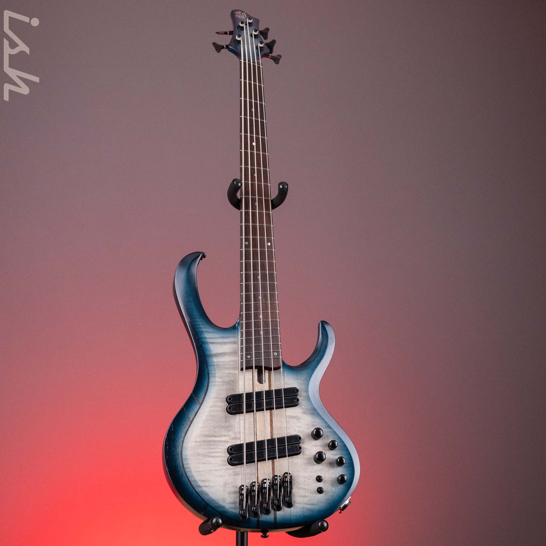 Ibanez BTB Bass Workshop Multi-Scale 5-String Bass Cosmic Blue Starburst Demo