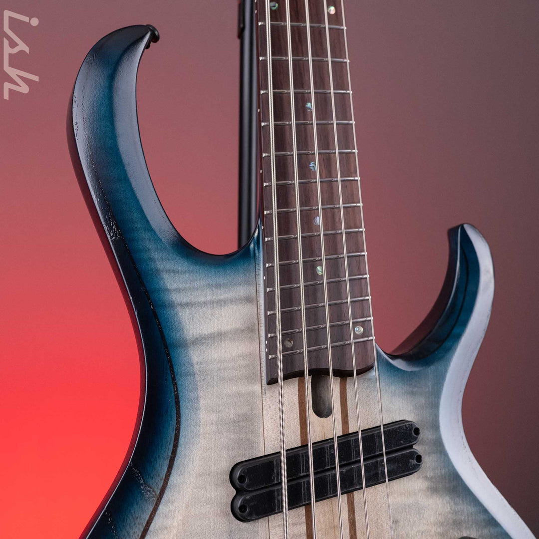 Ibanez BTB Bass Workshop Multi-Scale 5-String Bass Cosmic Blue Starburst Demo