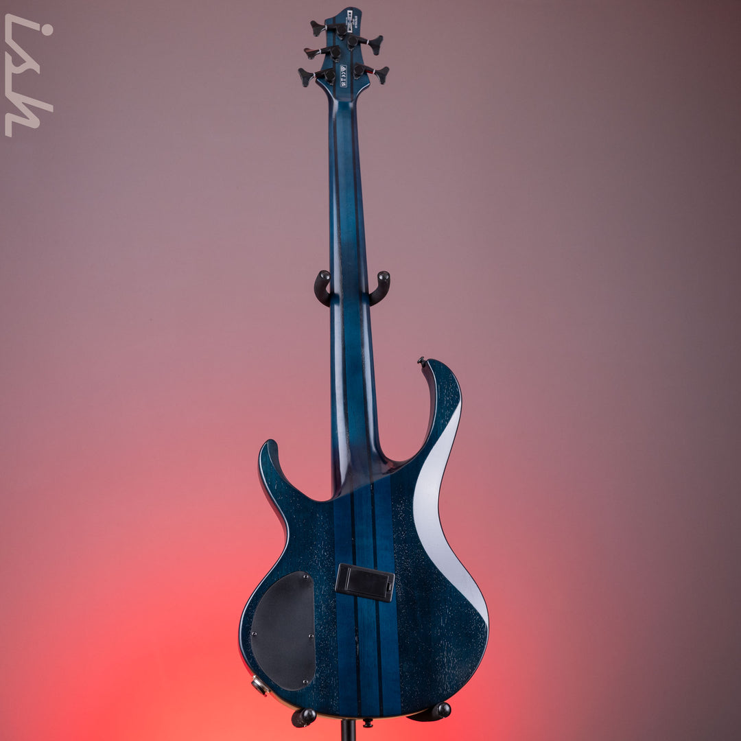 Ibanez BTB Bass Workshop Multi-Scale 5-String Bass Cosmic Blue Starburst Demo