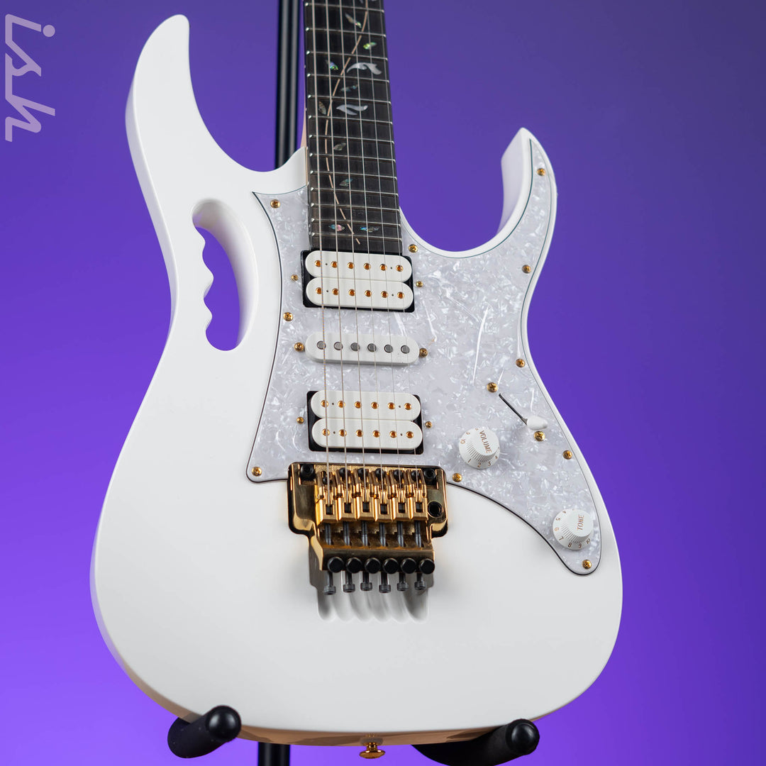 Ibanez Premium JEM7VP Steve Vai Signature Electric Guitar White