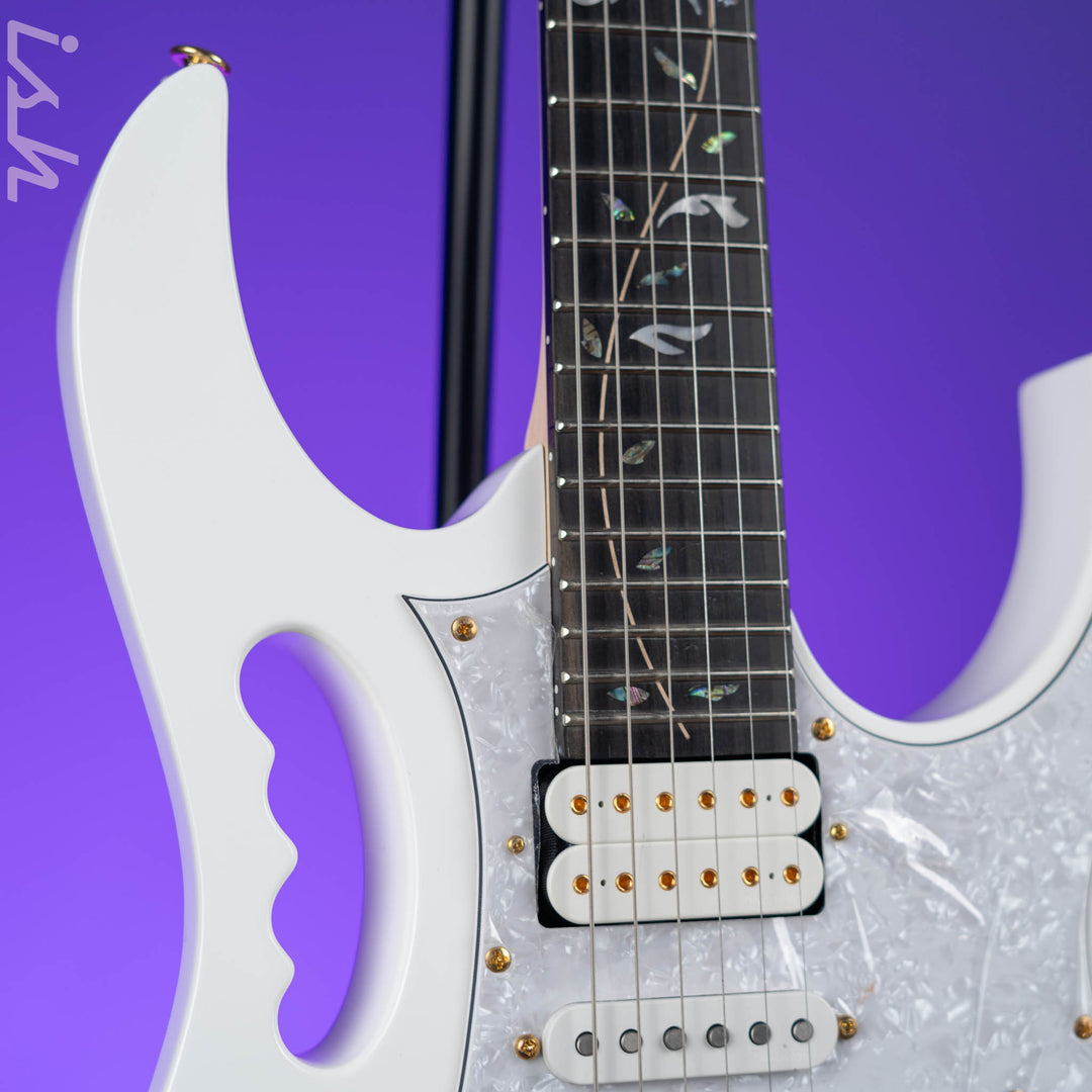 Ibanez Premium JEM7VP Steve Vai Signature Electric Guitar White