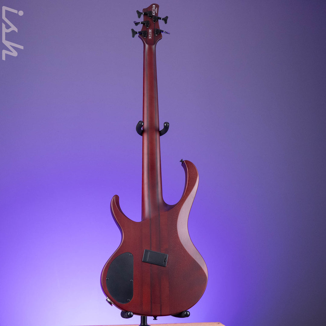 Ibanez BTB Bass Workshop Multi-Scale 5-String Bass Natural Browned Burst Flat Demo