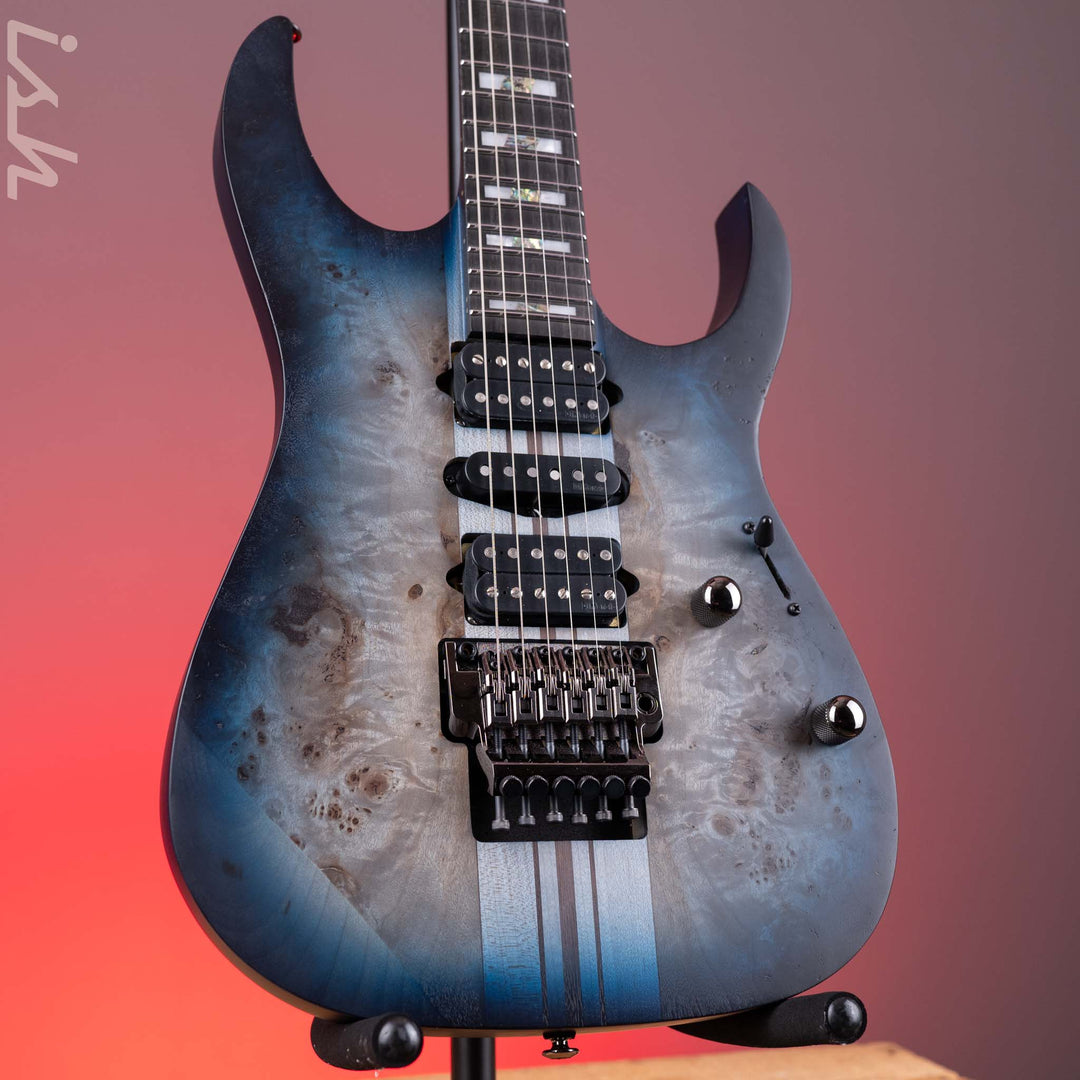 Ibanez Premium RGT1270PB Electric Guitar Blue Starburst Flat Demo