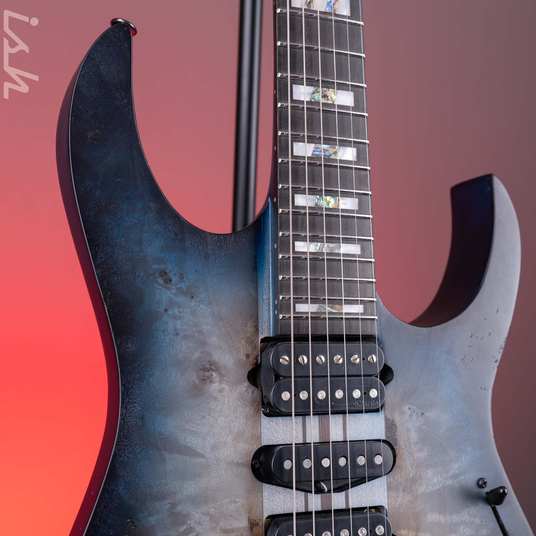 Ibanez Premium RGT1270PB Electric Guitar Blue Starburst Flat Demo