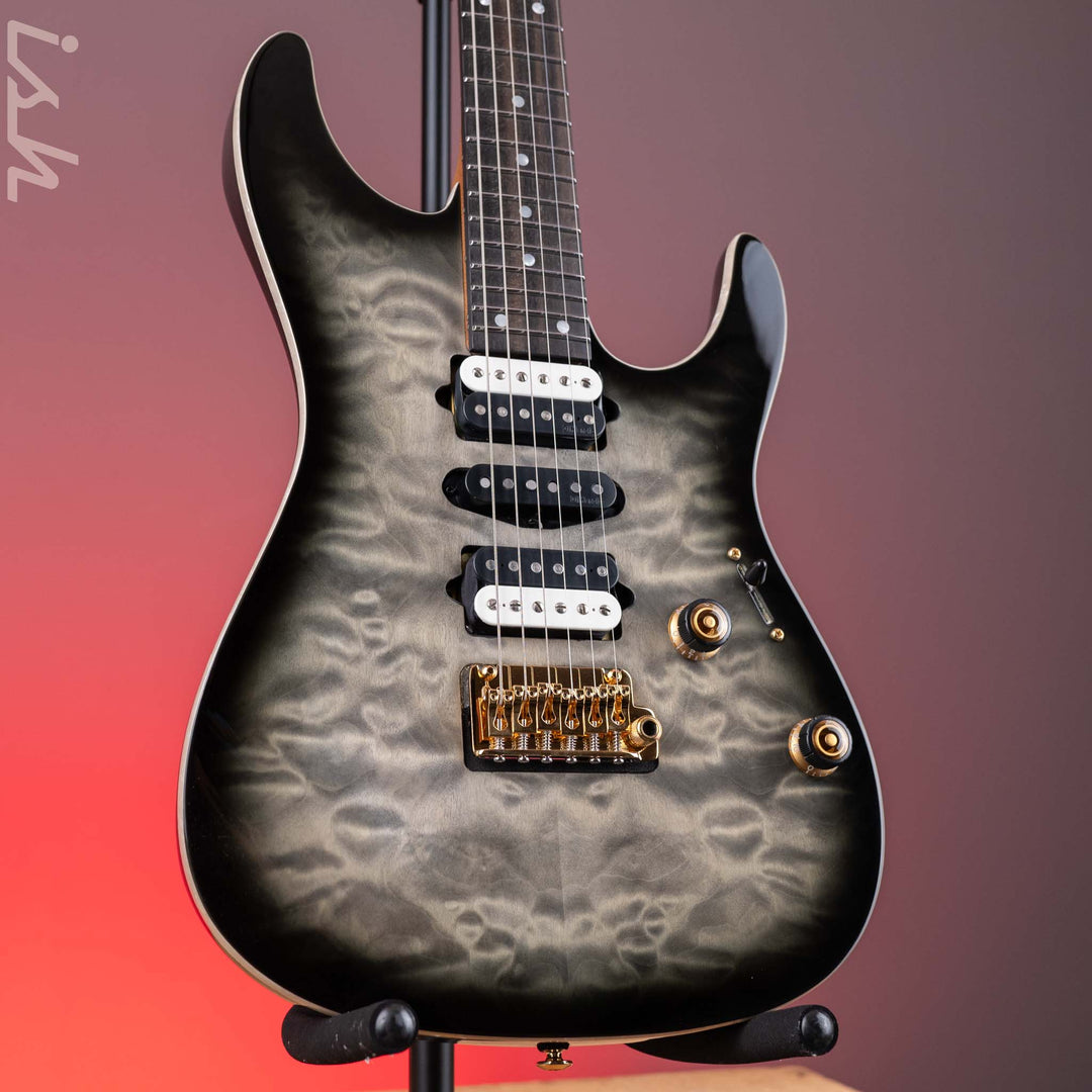 Ibanez AZ47P1QM Premium Electric Guitar Black Ice Burst – Ish Guitars