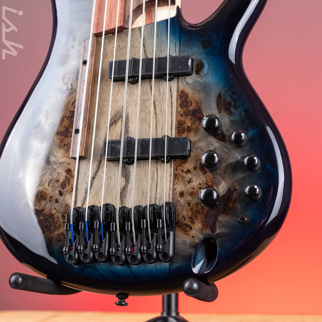 Ibanez Workshop SRAS7 Ashula 7-String Bass Cosmic Blue Starburst