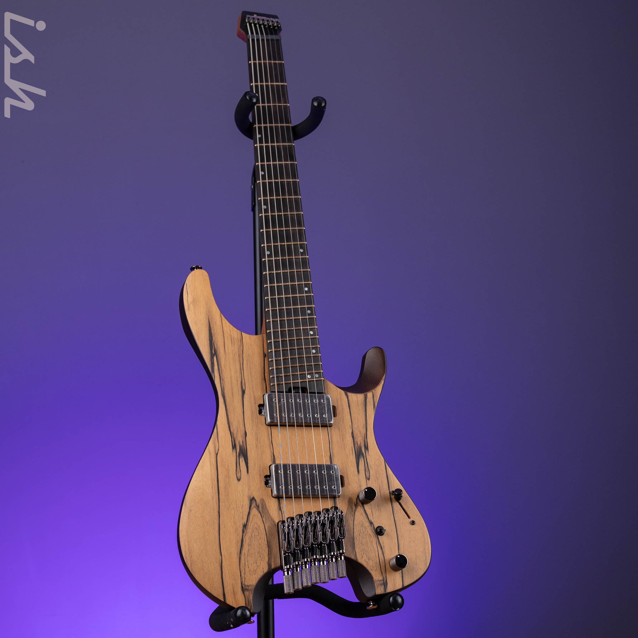Ibanez QX527 7-string Electric Guitar Pale Moon Ebony – Ish Guitars