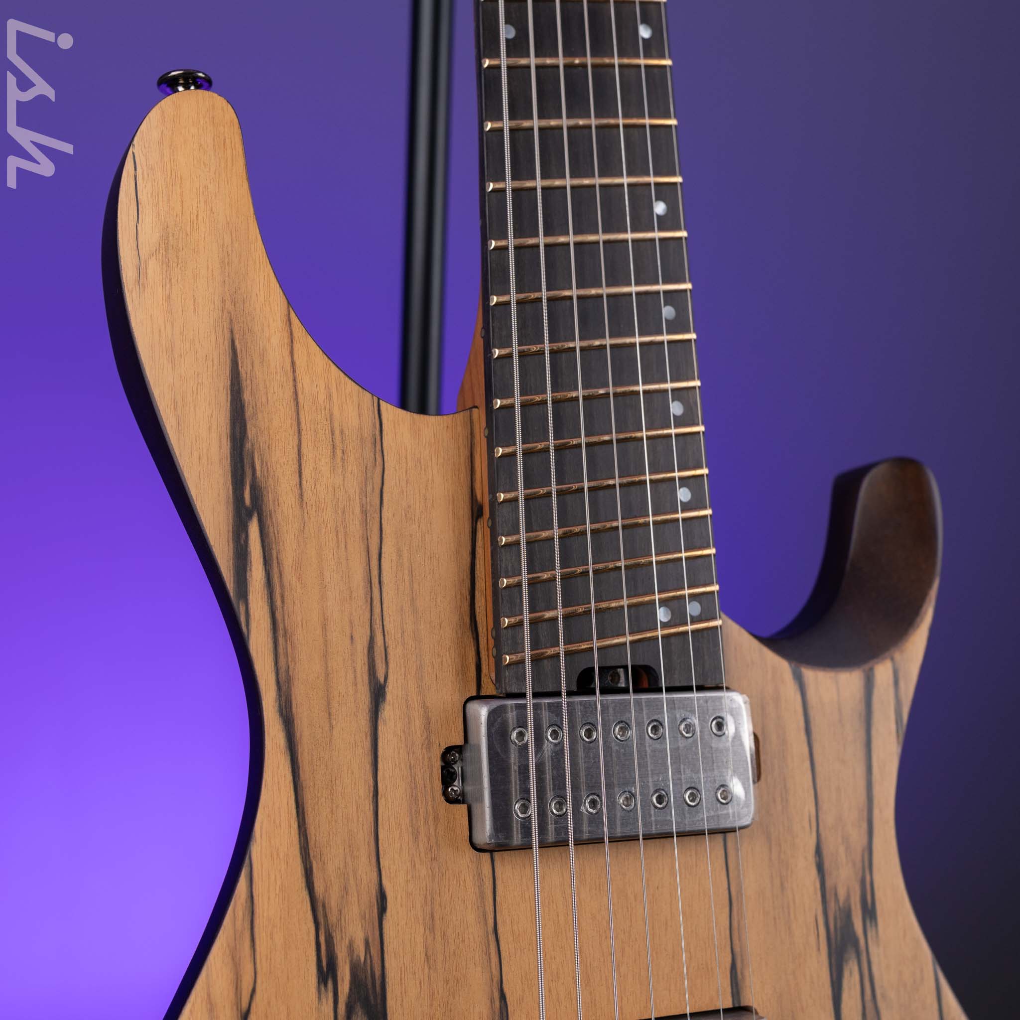 Ibanez QX527 7-string Electric Guitar Pale Moon Ebony – Ish Guitars