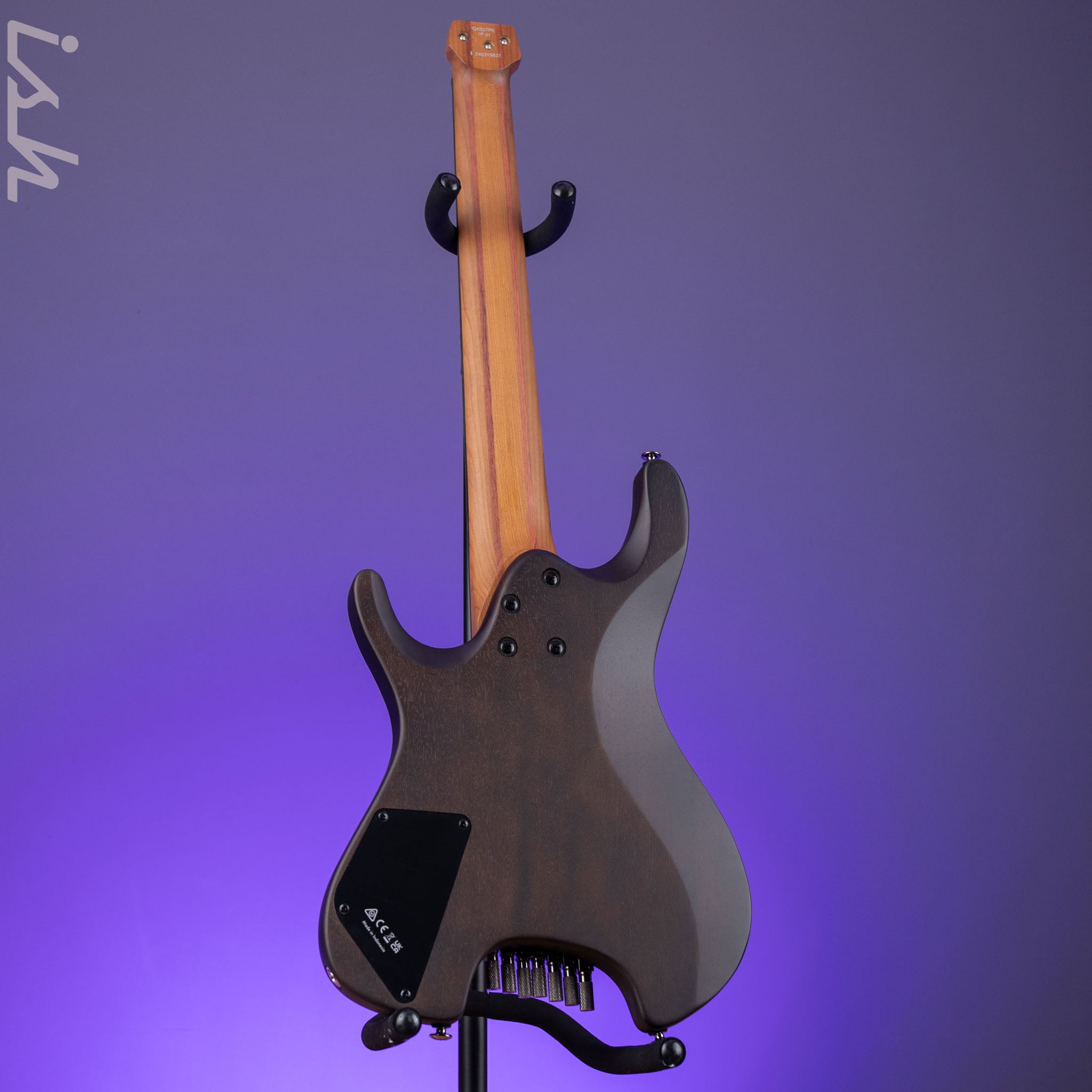Ibanez QX527 7-string Electric Guitar Pale Moon Ebony – Ish Guitars