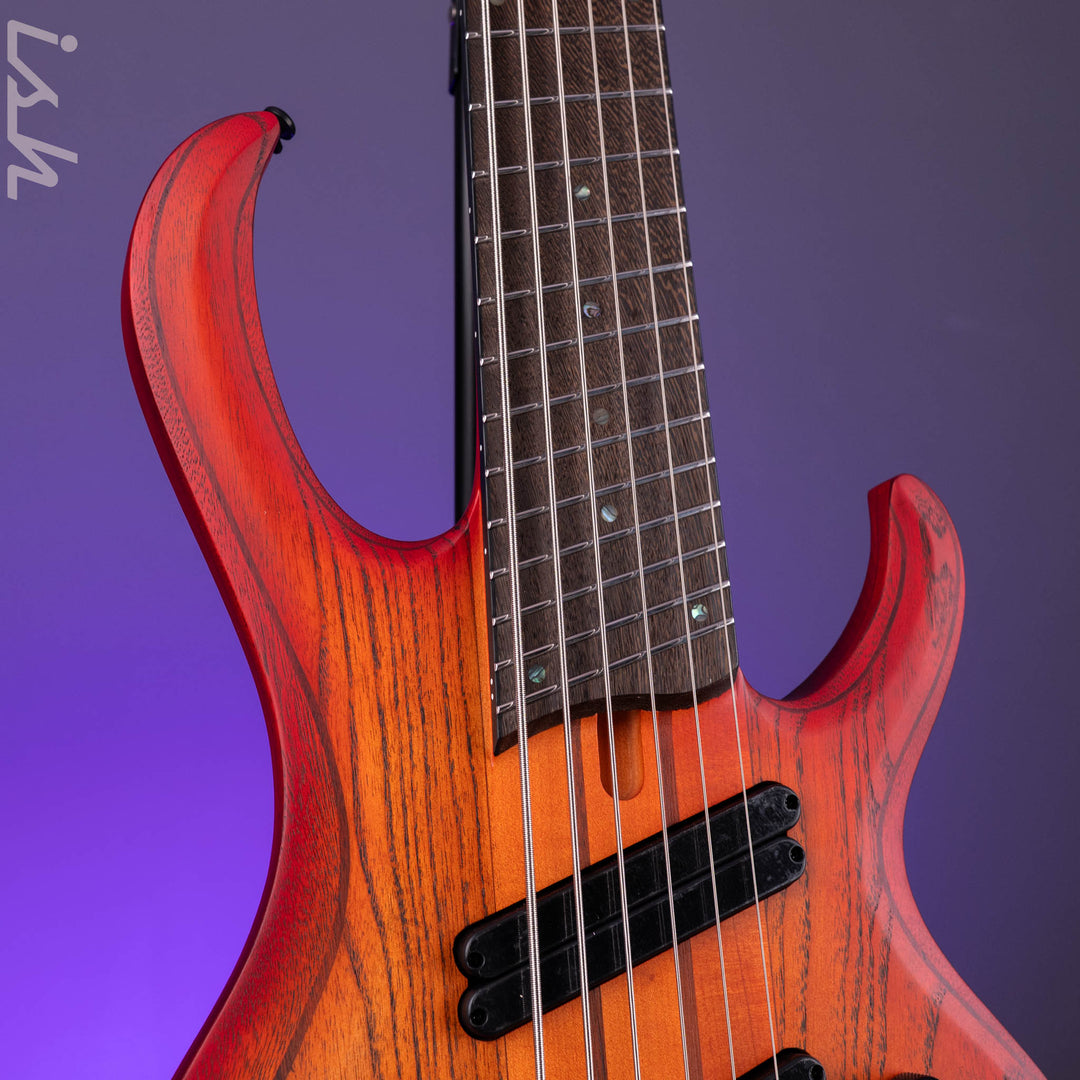Ibanez BTB866MS 6-String Bass Workshop Brown Topaz Burst Flat