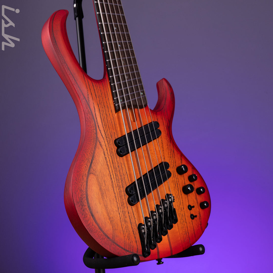 Ibanez BTB866MS 6-String Bass Workshop Brown Topaz Burst Flat