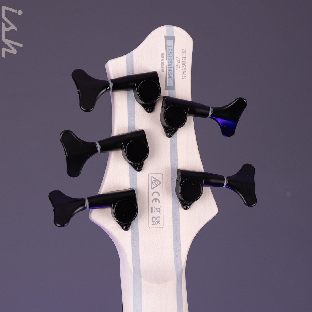 Ibanez BTB865MS 5-String Bass Workshop Transparent White Flat