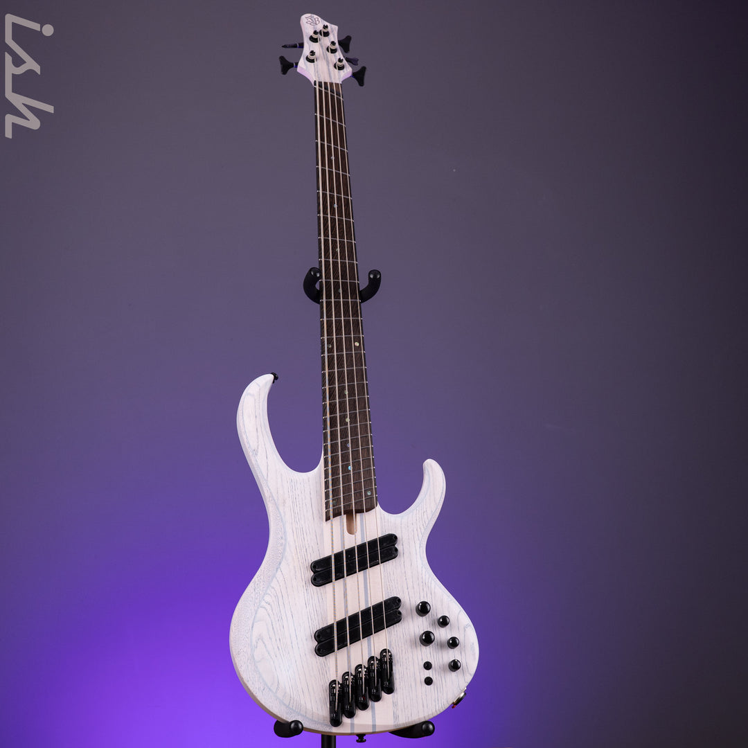 Ibanez BTB865MS 5-String Bass Workshop Transparent White Flat