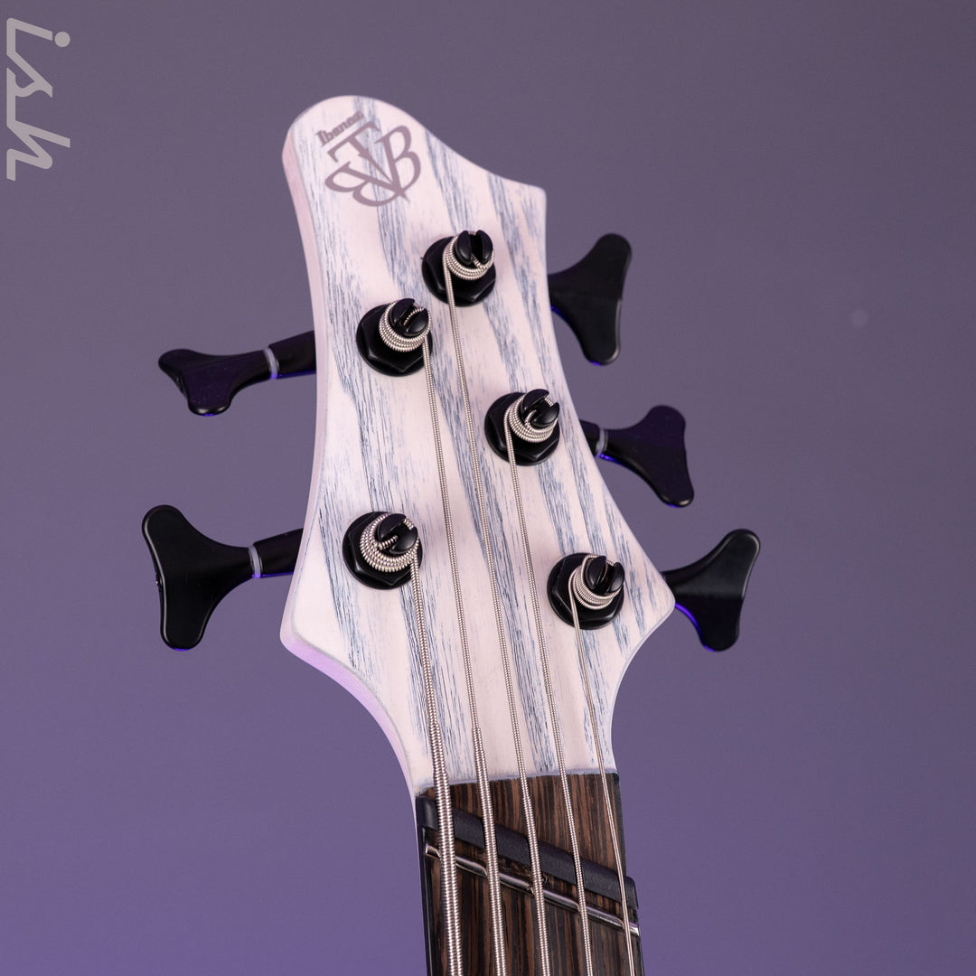 Ibanez BTB865MS 5-String Bass Workshop Transparent White Flat