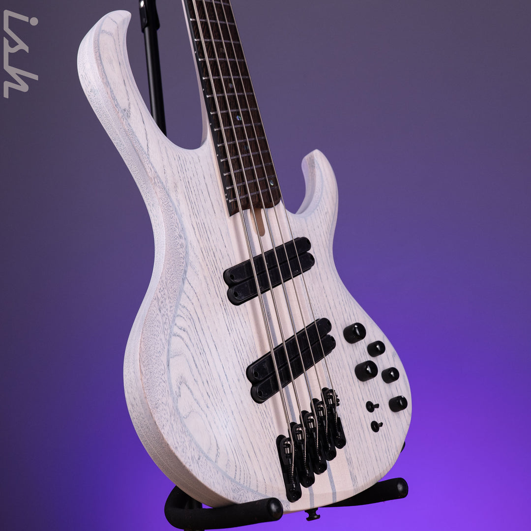 Ibanez BTB865MS 5-String Bass Workshop Transparent White Flat