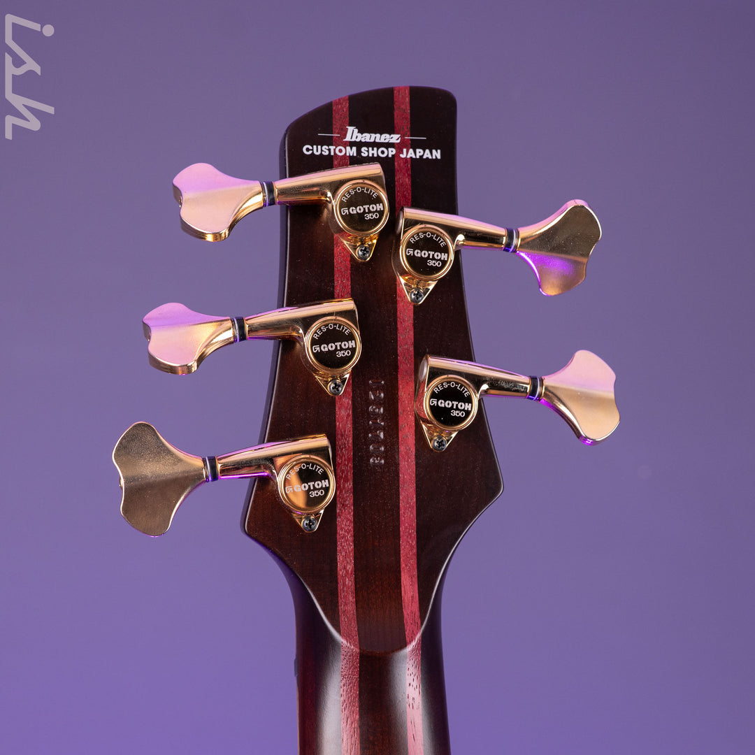 Ibanez Custom Shop Visions SR 5-String Bass Natural Bastogne Walnut