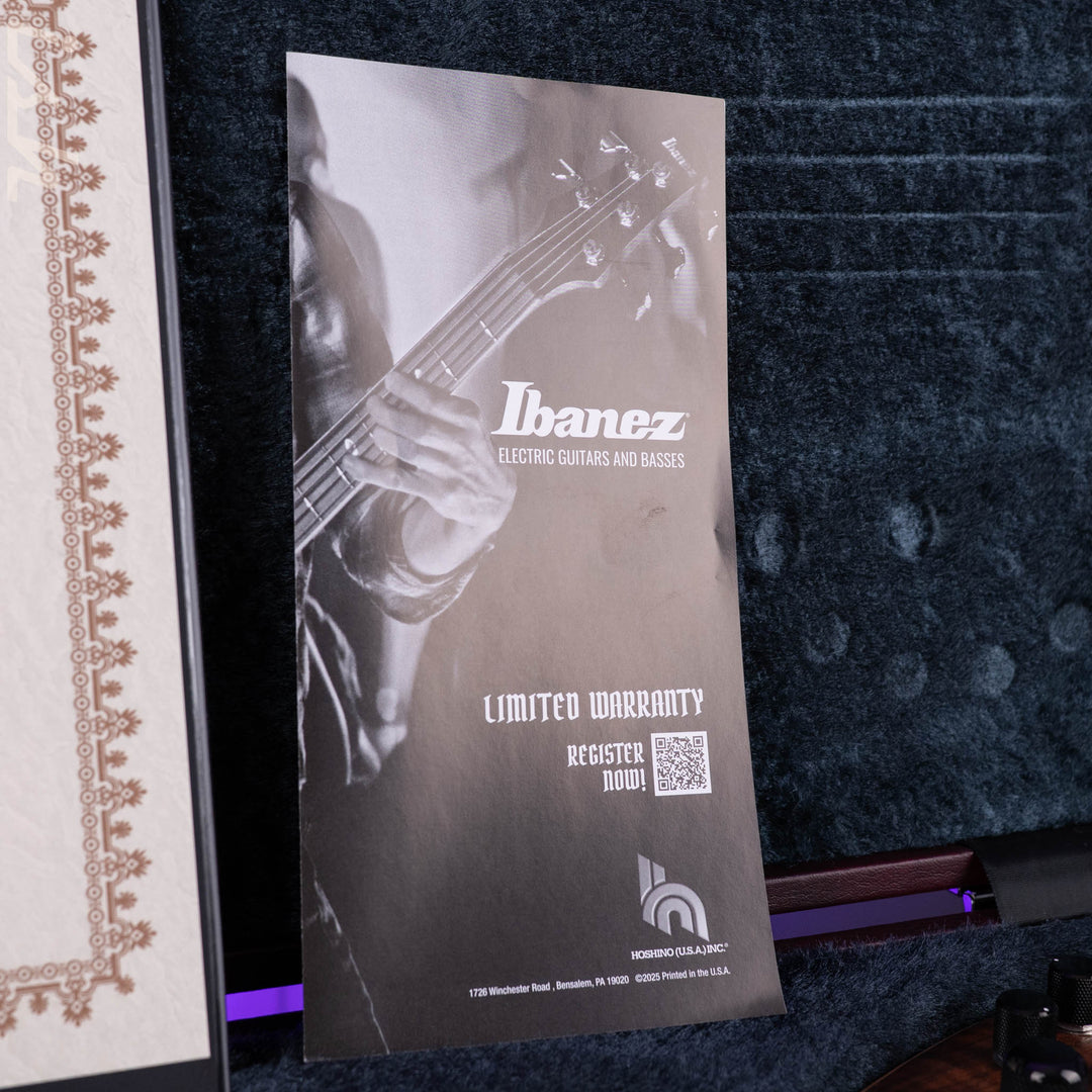 Ibanez Custom Shop Visions SR 5-String Bass Natural Bastogne Walnut