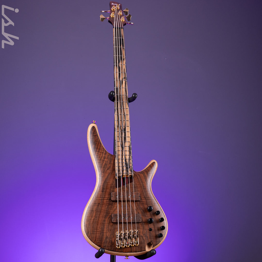 Ibanez Custom Shop Visions SR 5-String Bass Natural Bastogne Walnut