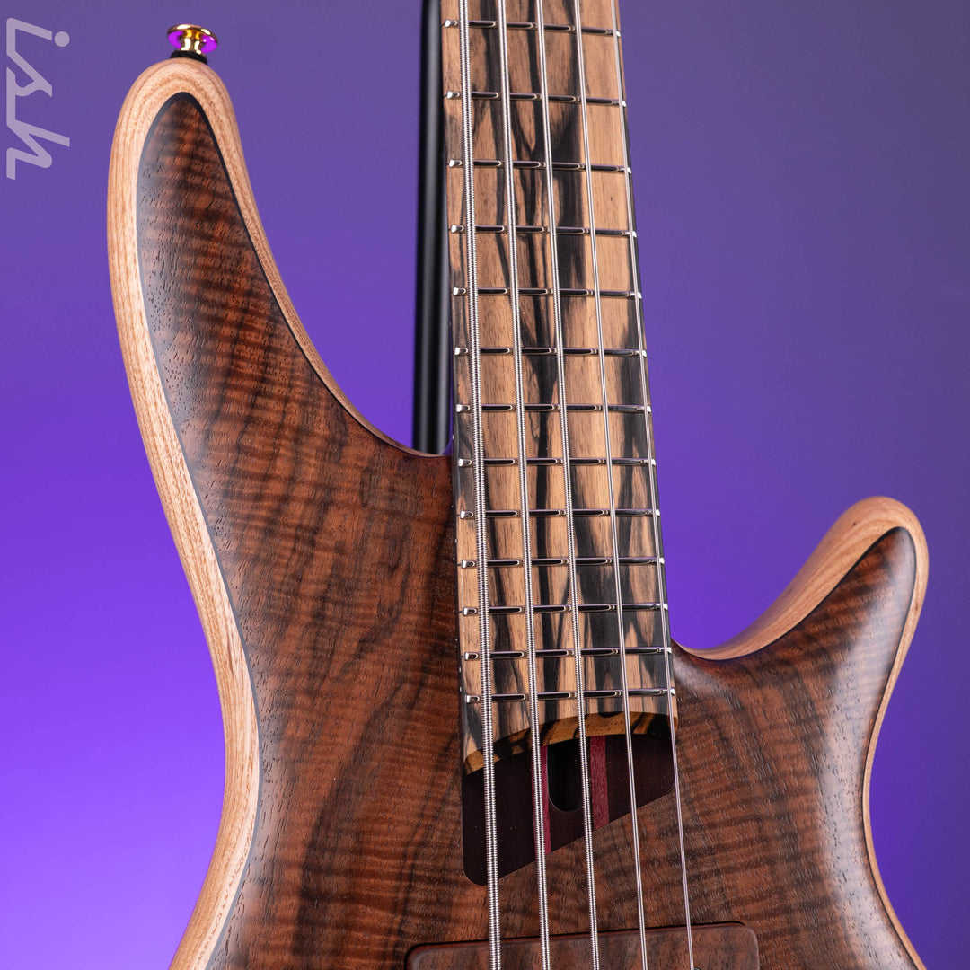 Ibanez Custom Shop Visions SR 5-String Bass Natural Bastogne Walnut