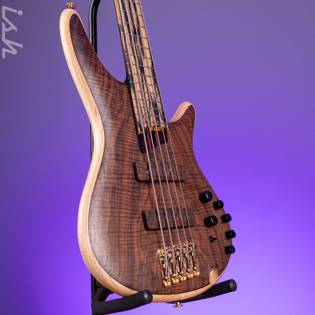 Ibanez Custom Shop Visions SR 5-String Bass Natural Bastogne Walnut
