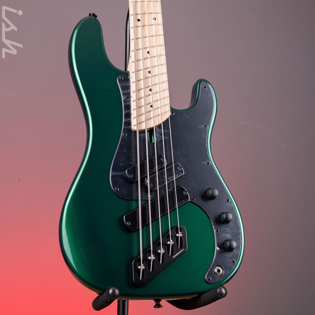 Dingwall SP1 5-String Bass Maple Board Dark Candy Green