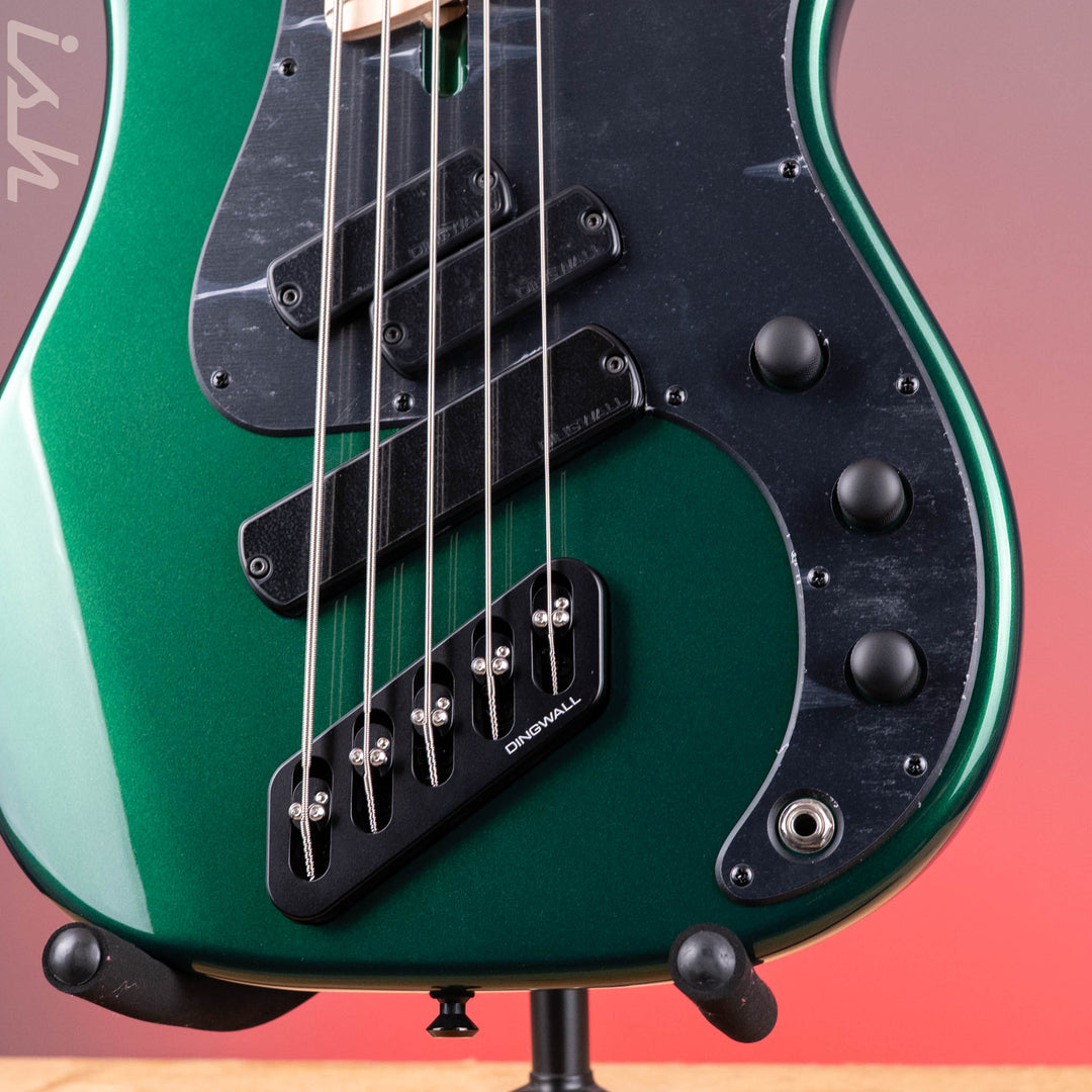 Dingwall SP1 5-String Bass Maple Board Dark Candy Green