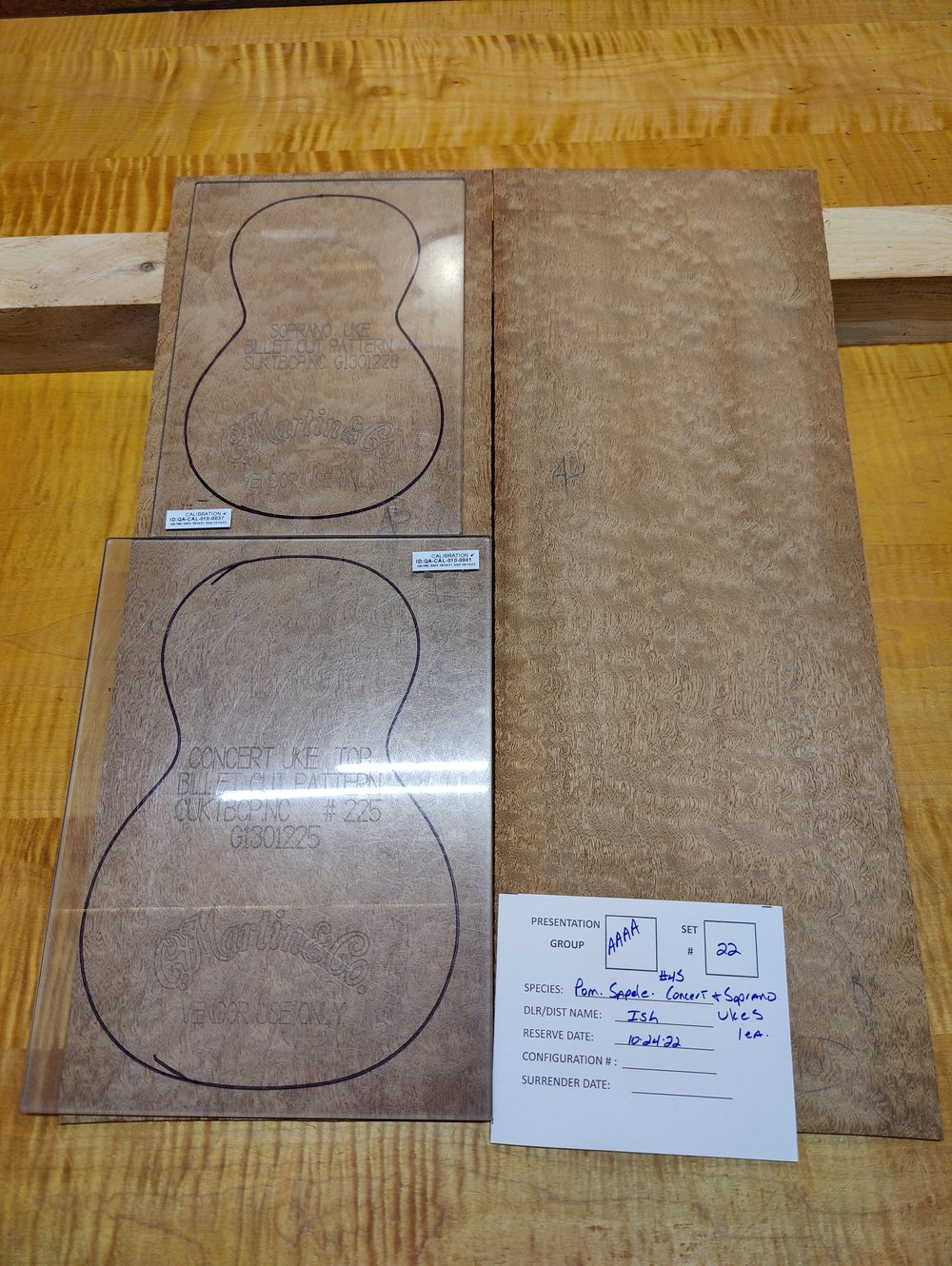 2024 Martin Custom Shop Soprano Ukulele Natural Quilted Sapele