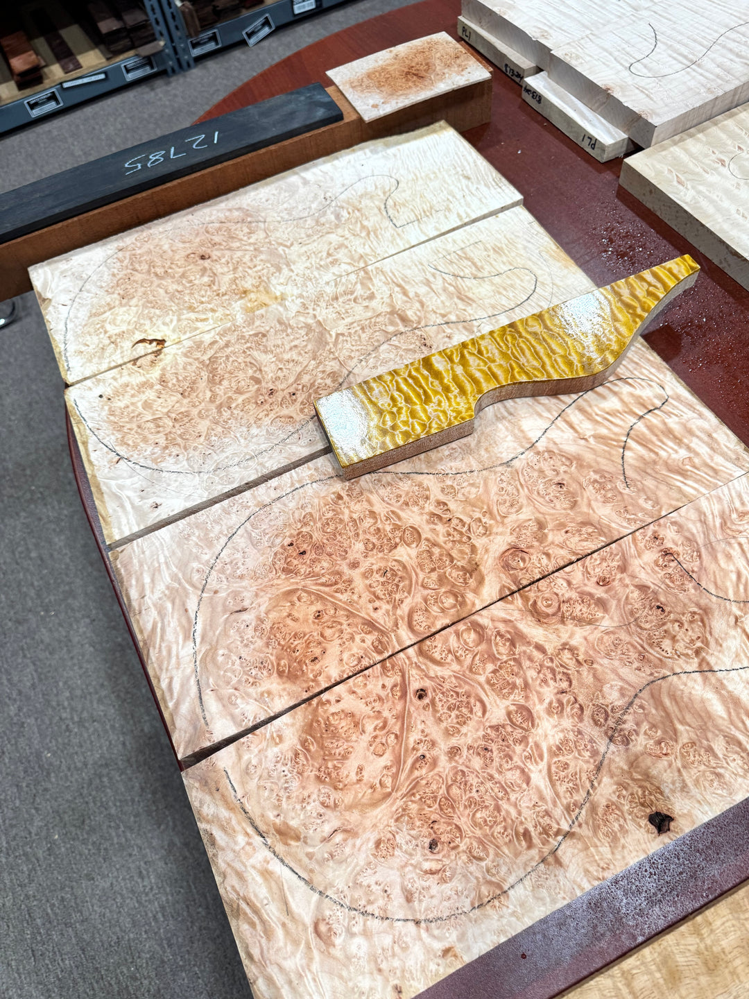 PRS Private Stock Custom 24 Maple Burl Honey Gold, Gold Leaf *Future Build*