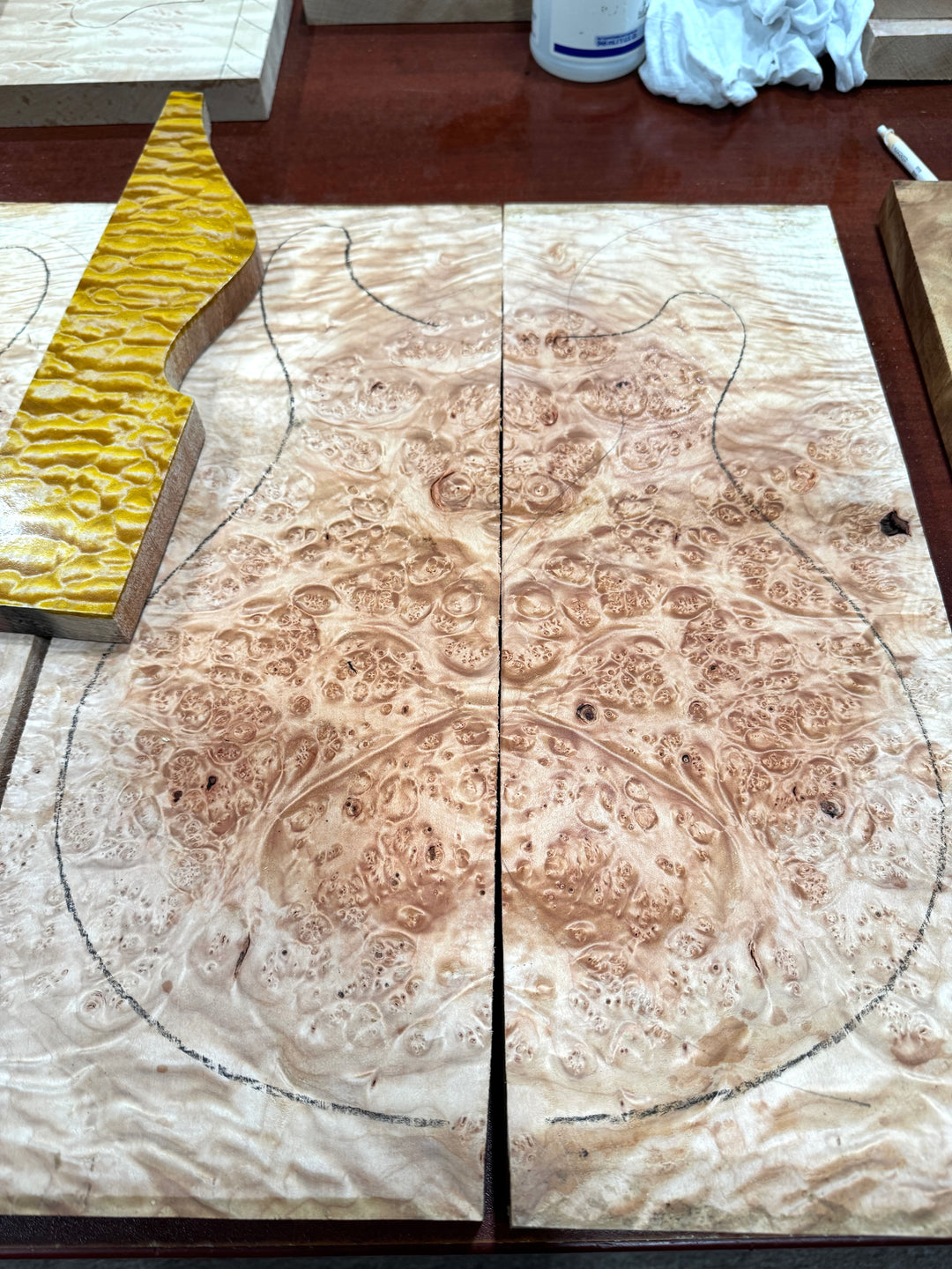 PRS Private Stock Custom 24 Maple Burl Honey Gold, Gold Leaf *Future Build*