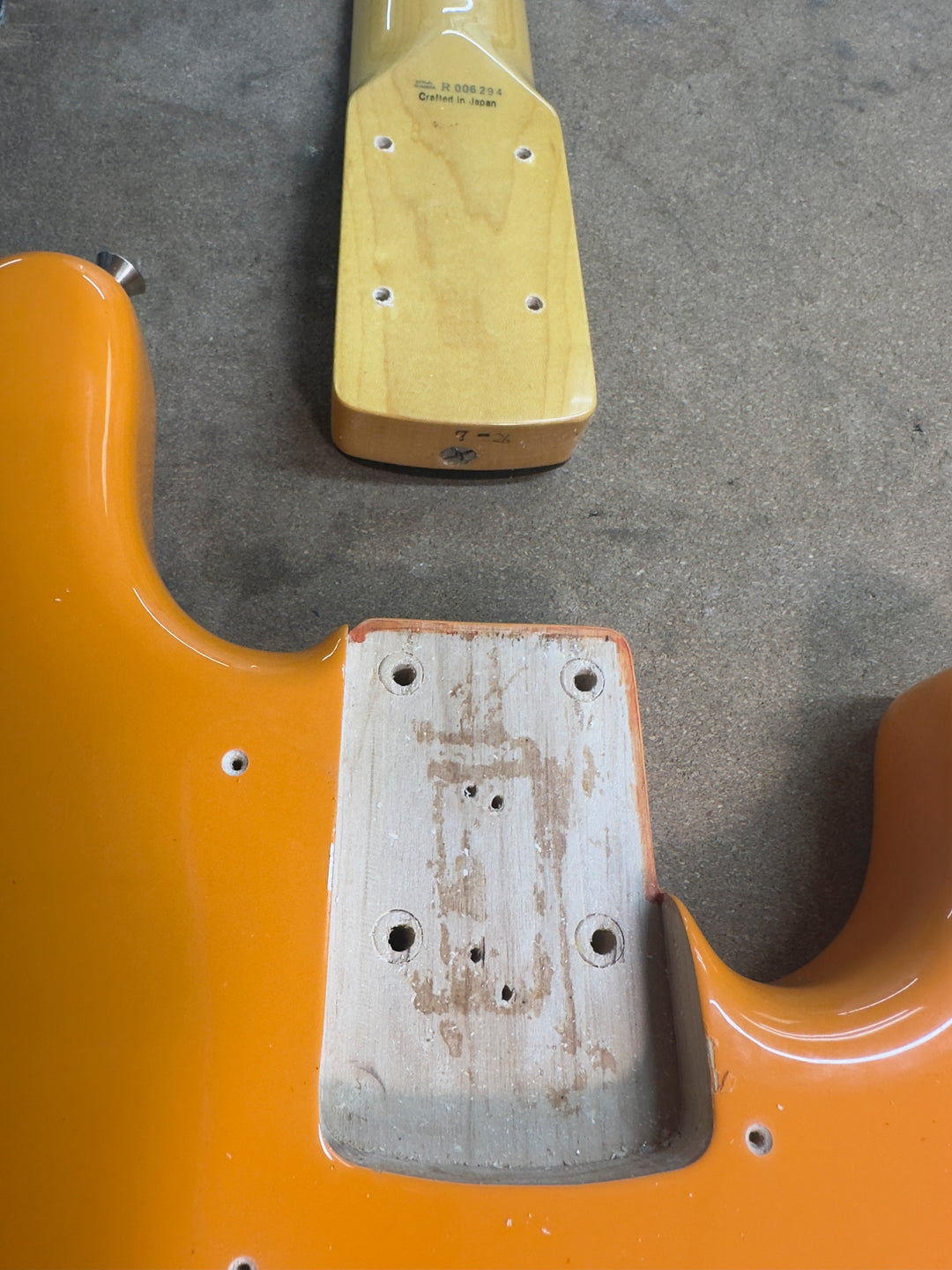 2004 Fender MIJ  Capri Orange Precision Bass