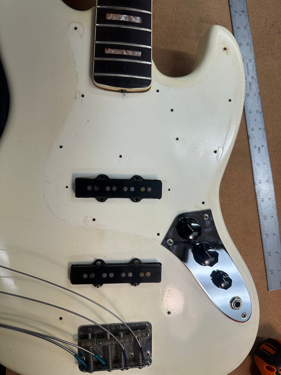 1966 Fender Jazz Bass Refin White