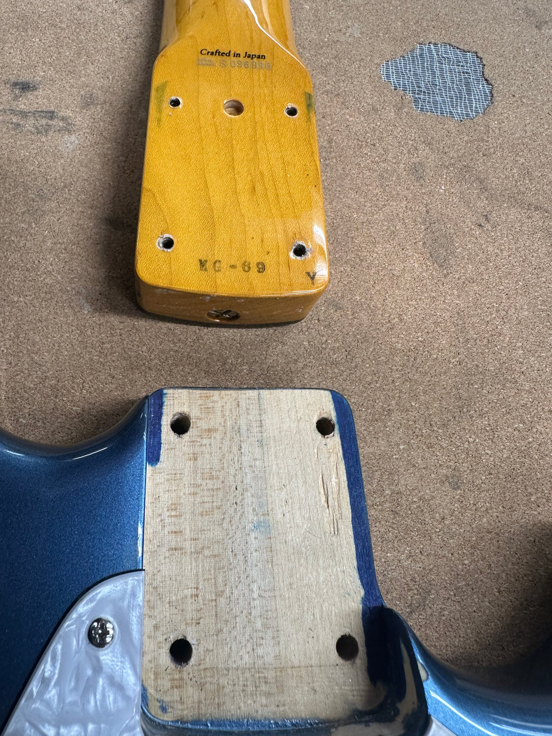 1994 Fender MG-69 MIJ Mustang Blue