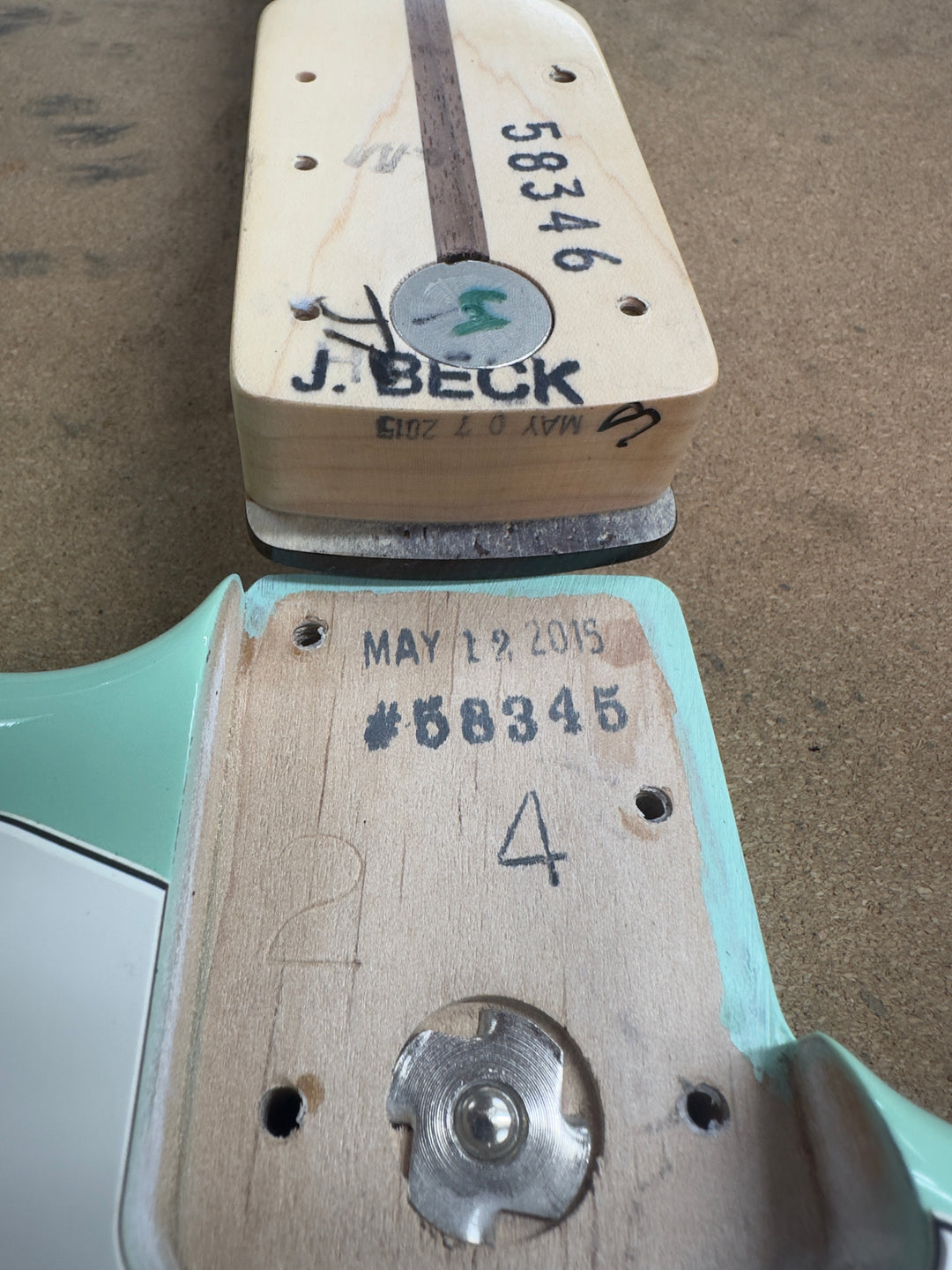 2015 Fender Jeff Beck Strat Surf Green