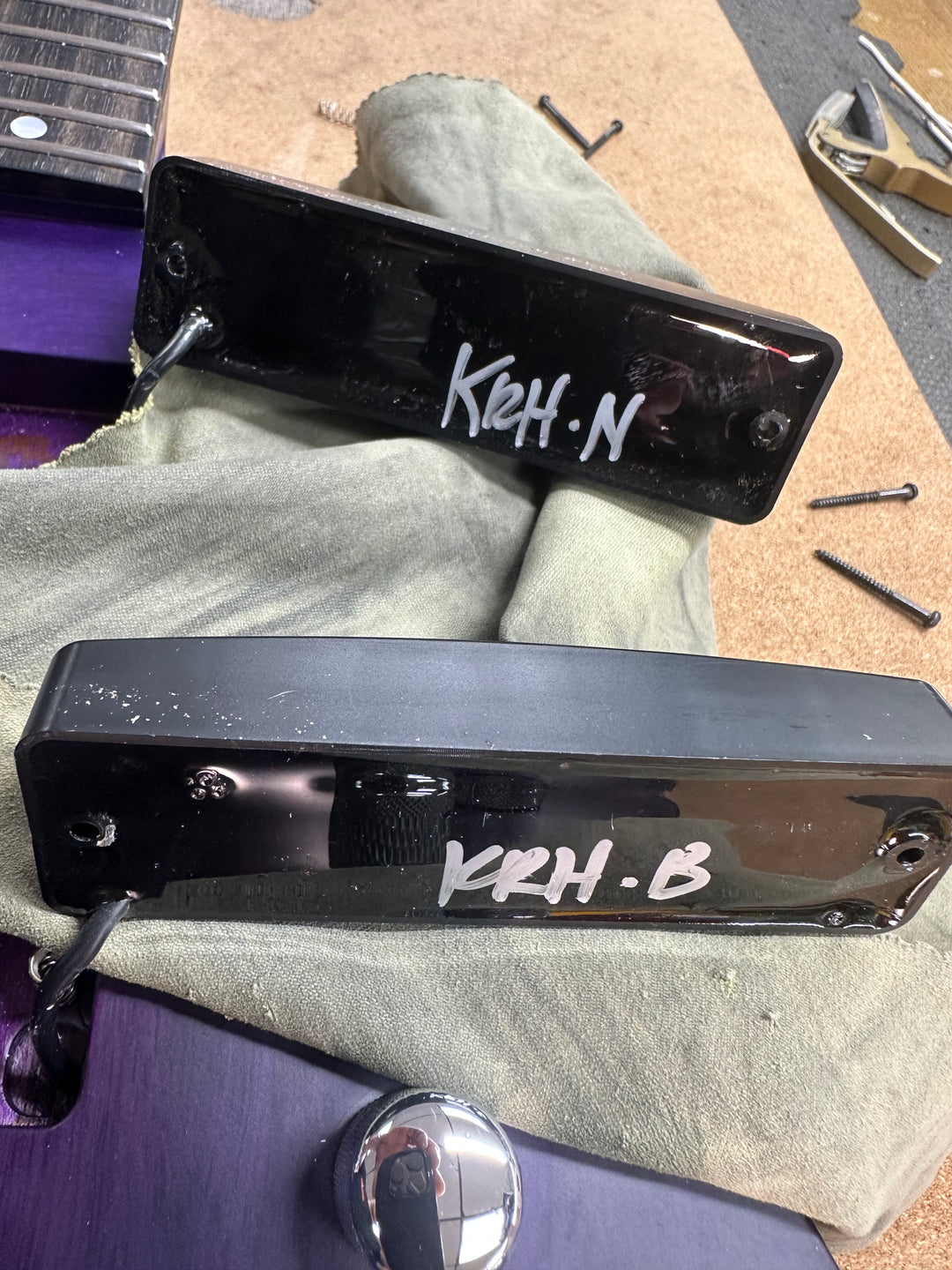 2015 Kiesel Vader 6-String Short Scale Bass Purple